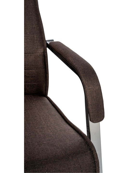 Látogatószék Hobart szövet, barna