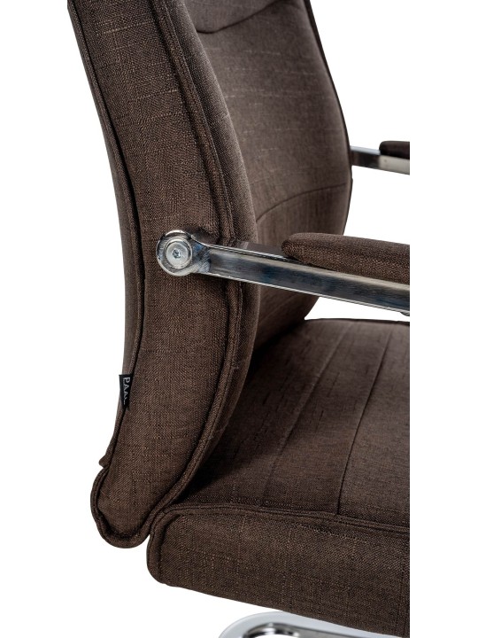 Látogatószék Hobart szövet, barna