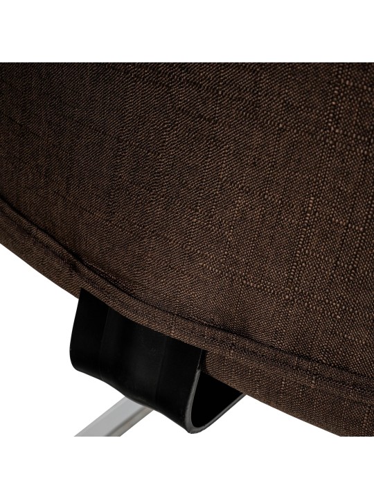 Látogatószék Hobart szövet, barna