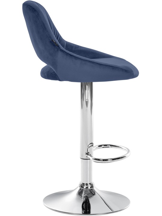 2 db bárszék készlet Milet velvet C, kék