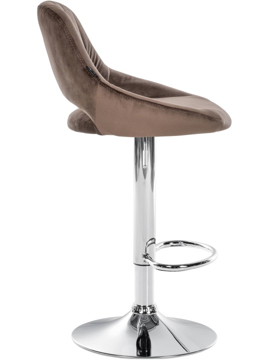 2 db bárszék készlet Milet velvet C, barna