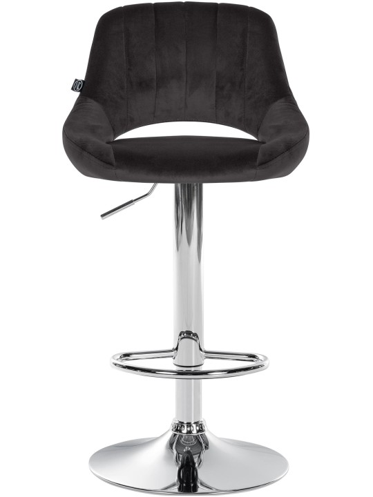 2 db bárszék készlet Milet velvet C, fekete 2 db bárszék készlet Milet velvet C, fekete