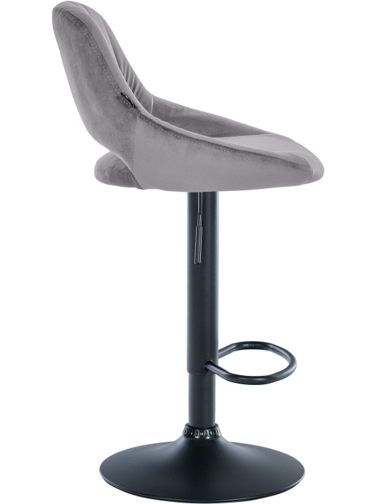 2 db bárszék készlet Milet velvet B, sötétszürke