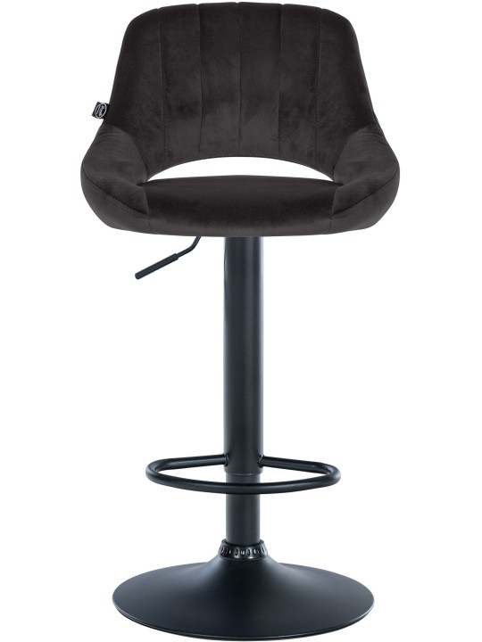 2 db bárszék készlet Milet velvet B, fekete