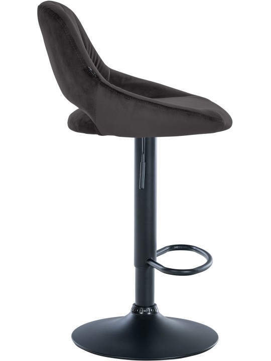 2 db bárszék készlet Milet velvet B, fekete