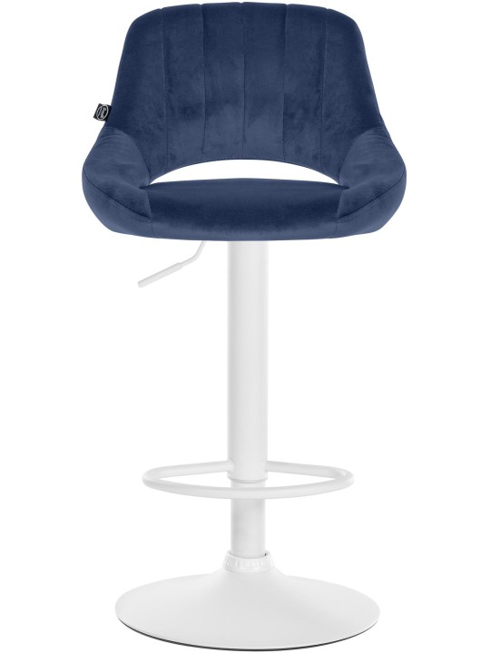 2 db bárszék készlet Milet velvet W, kék