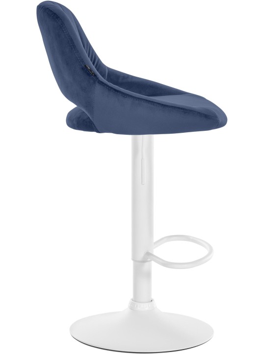 2 db bárszék készlet Milet velvet W, kék