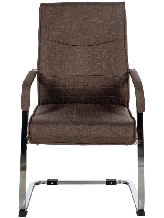 2db látogatói szék készlet Hobart anyagból, barna