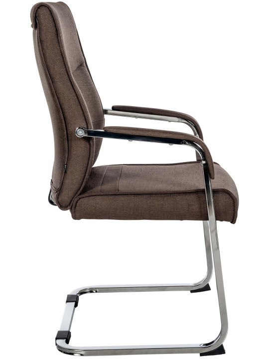 2db látogatói szék készlet Hobart anyagból, barna