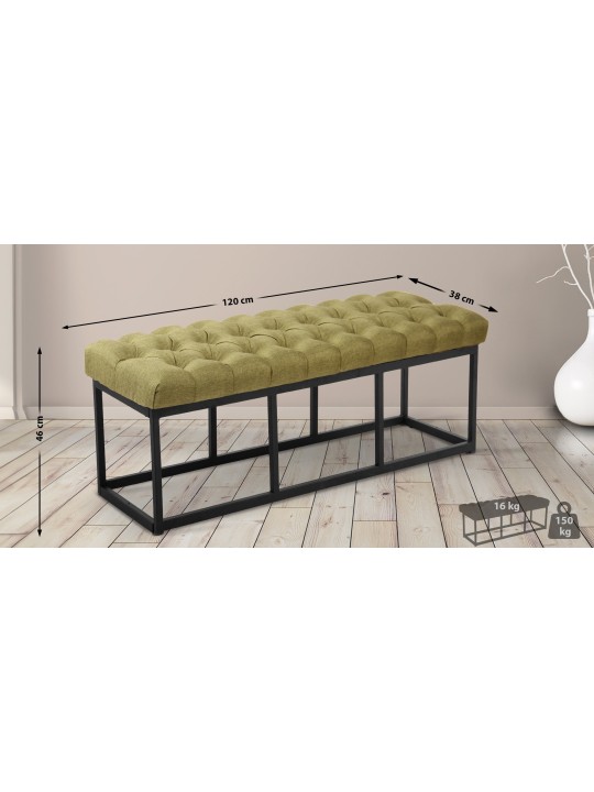 Pad Amun szövet 120 cm, zöld