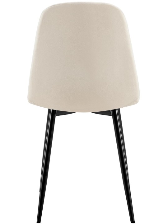 Baxter bársony étkezőszék, krémfehér