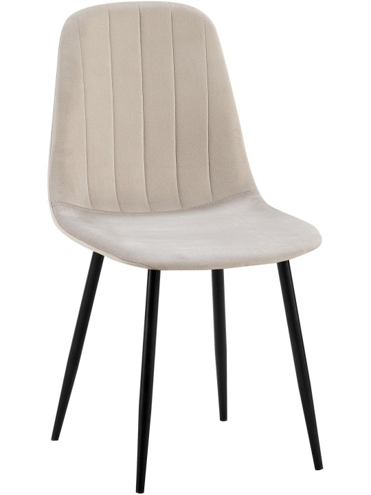 Baxter bársony étkezőszék, szürke