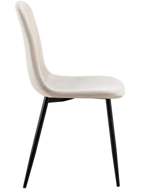 Baxter bársony étkezőszék, szürke