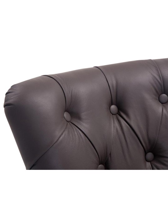 Bárszék Lakewood valódi bőr, antik fény, barna