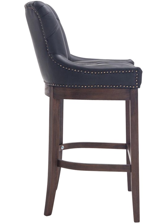 Bárszék Lakewood valódi bőr, antik, fekete