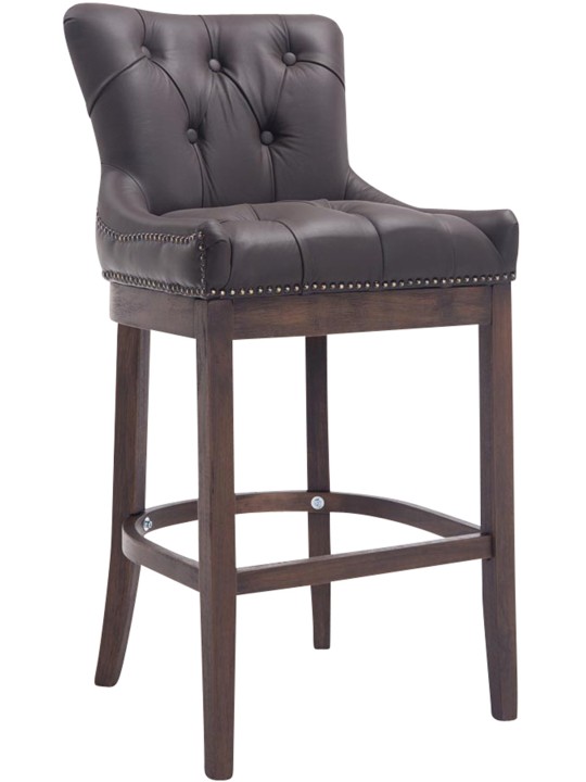 Bárszék Lakewood valódi bőr, antik, barna