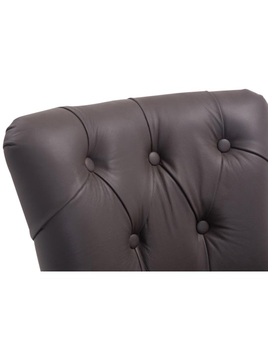 Bárszék Lakewood valódi bőr, antik, barna