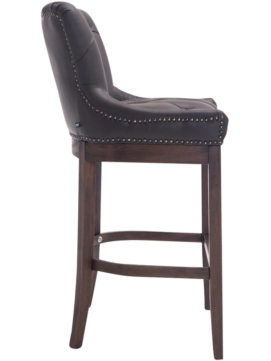 Bárszék Lakewood valódi bőr, antik, barna