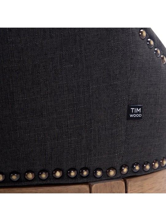 Bárszék Lakewood szövet, antik fény, sötétszürke