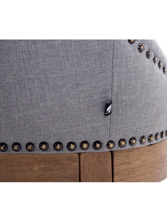 Bárszék Lakewood szövet, antik fény, világosszürke