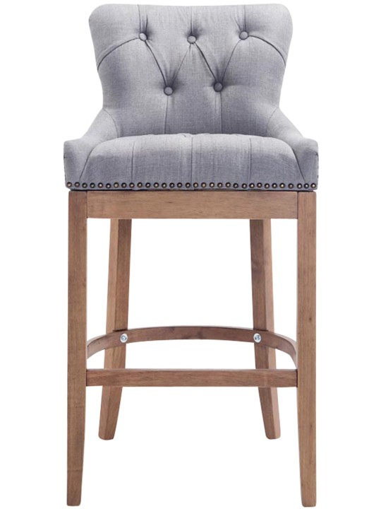 Bárszék Lakewood szövet, antik fény, világosszürke