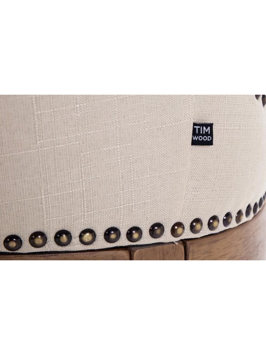 Bárszék Lakewood szövet, antik, krém