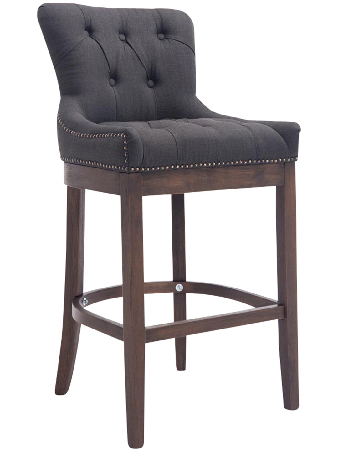 Bárszék Lakewood szövet, antik, sötétszürke