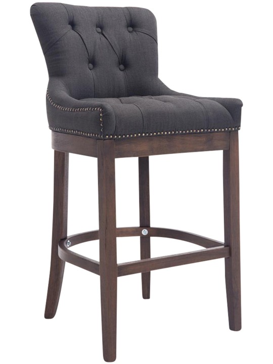 Bárszék Lakewood szövet, antik, sötétszürke