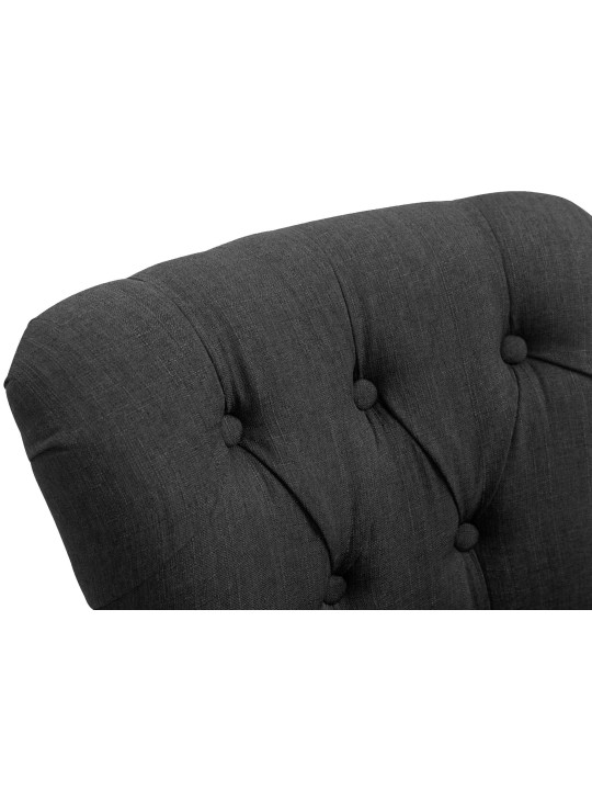 Bárszék Lakewood szövet, antik, sötétszürke