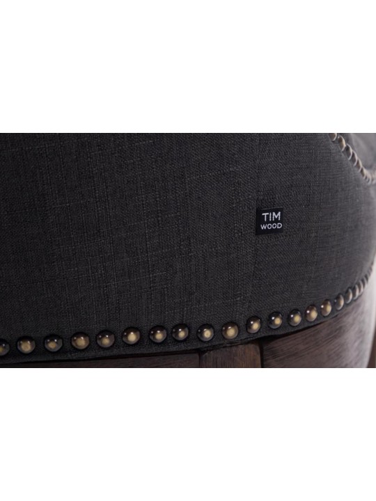 Bárszék Lakewood szövet, antik, sötétszürke