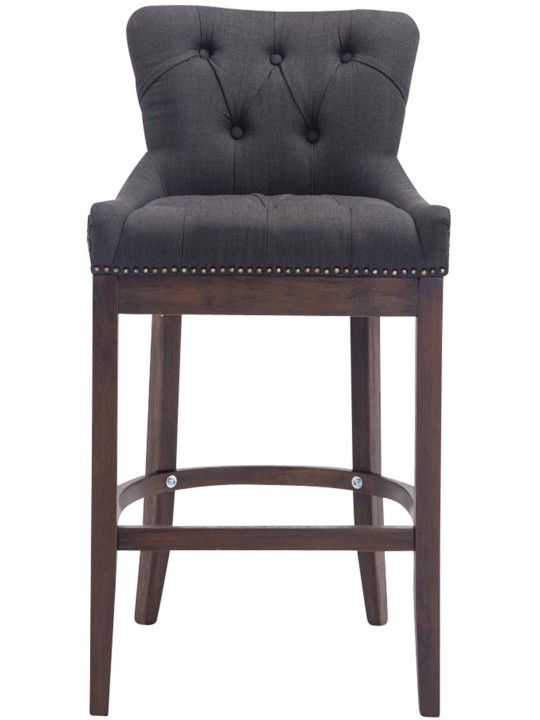 Bárszék Lakewood szövet, antik, sötétszürke