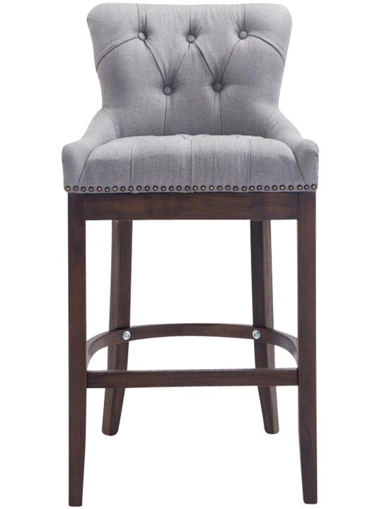 Bárszék Lakewood szövet, antik, világosszürke