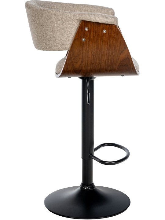 Bárszék Vestal szövet, dió/krém