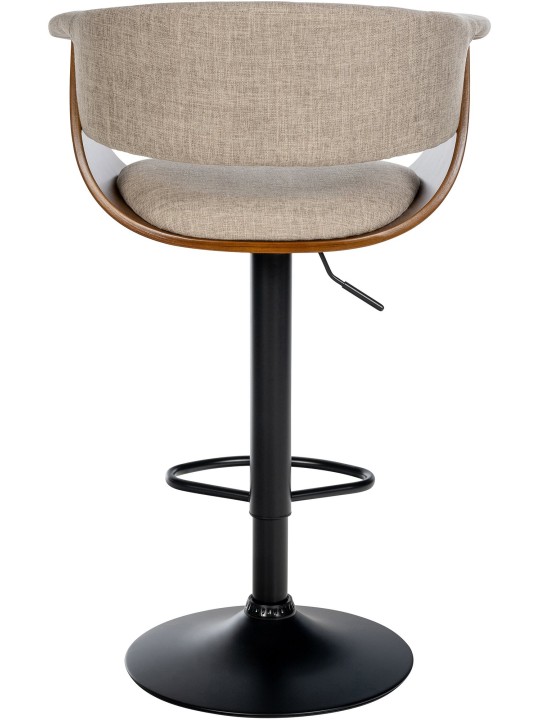 Bárszék Vestal szövet, dió/krém