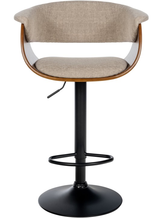 2 db Vestal szövet bárszék készlet, dió/krém