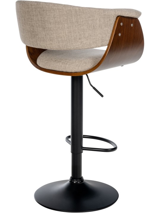 2 db Vestal szövet bárszék készlet, dió/krém