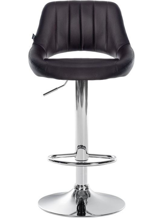 Milet krómozott műbőr bárszék, barna Milet krómozott műbőr bárszék, barna