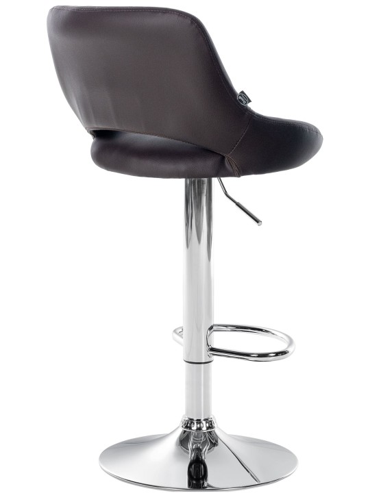 Milet krómozott műbőr bárszék, barna Milet krómozott műbőr bárszék, barna