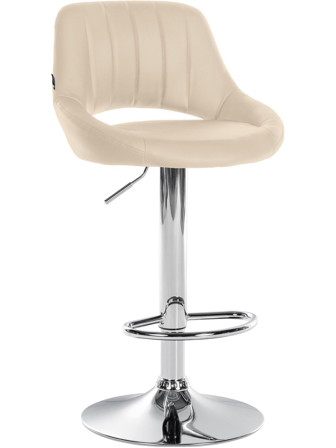 Milet krómozott műbőr bárszék, krém