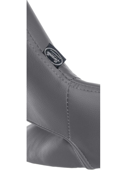 Milet krómozott műbőr bárszék, szürke