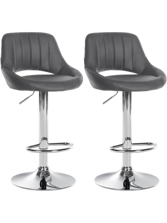 2 db bárszék szett Milet műbőr C, szürke 2 db bárszék szett Milet műbőr C, szürke