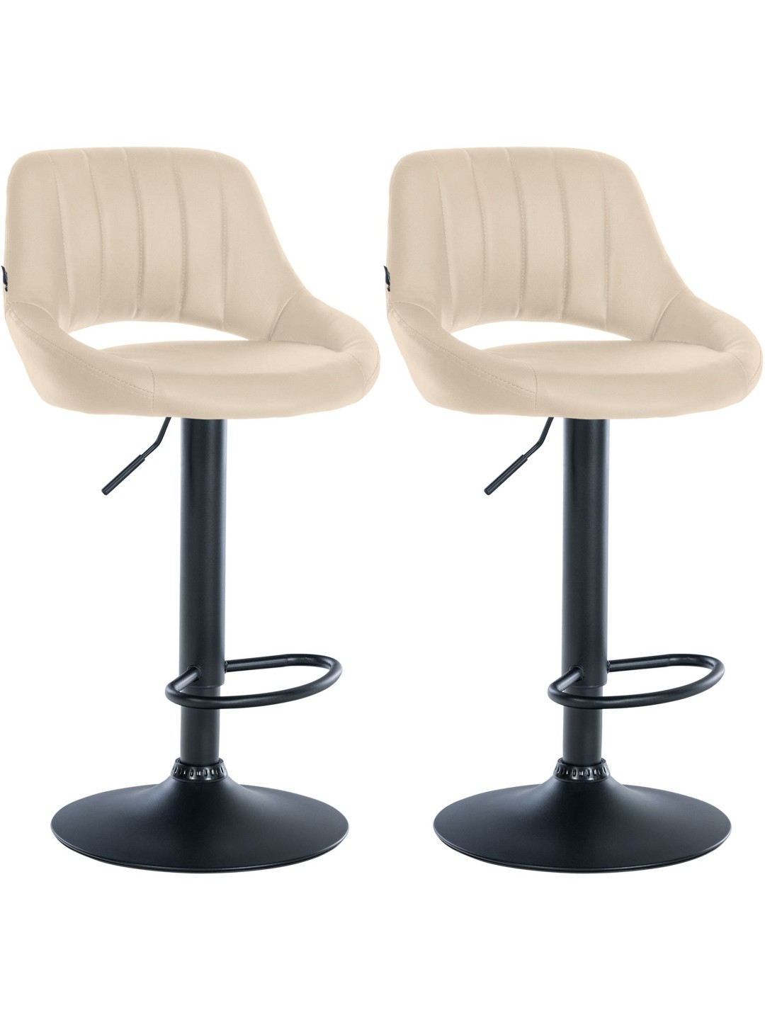 2 db bárszék szett Milet műbőr B, krém