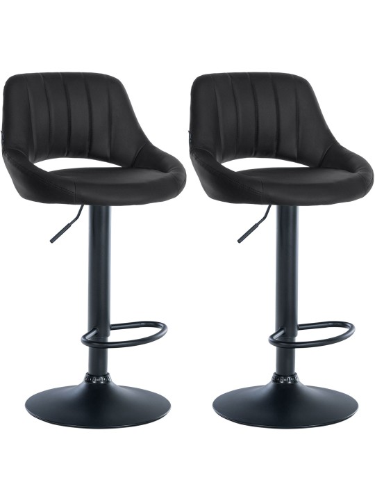 2 db bárszék szett Milet műbőr B, fekete 2 db bárszék szett Milet műbőr B, fekete