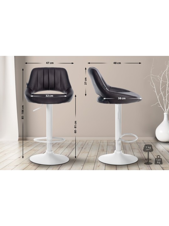 2 db bárszék szett Milet műbőr W, barna 2 db bárszék szett Milet műbőr W, barna