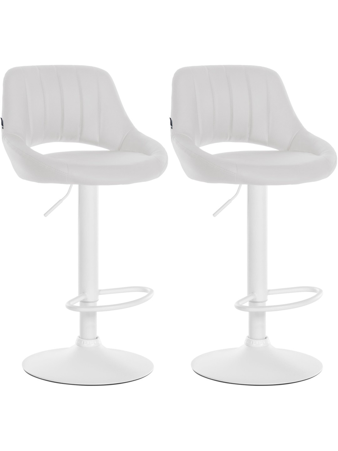 2 db bárszék szett Milet műbőr W, fehér