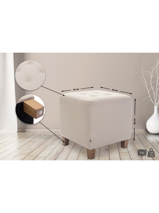 Fáraó zsámoly, antik fényű, krém