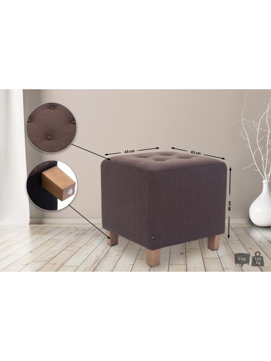 Fáraó zsámoly, antik fényű, barna