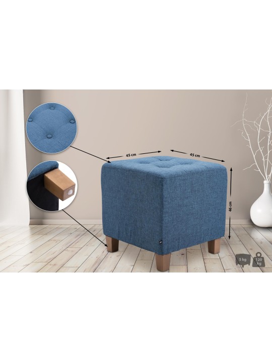 Fáraó zsámoly, antik fényű, kék Fáraó zsámoly, antik fényű, kék