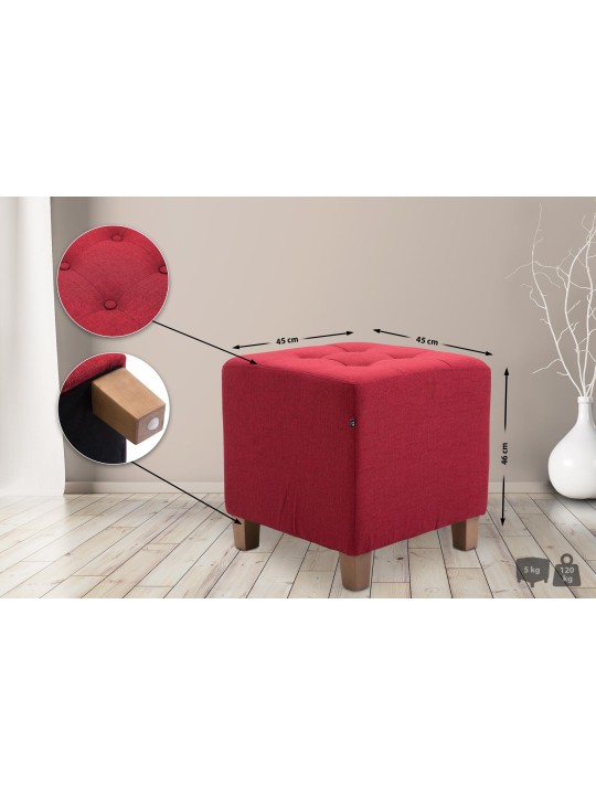 Fáraó zsámoly, antik fényű, piros