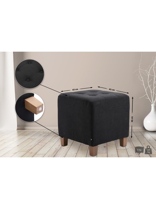 Fáraó zsámoly, antik fényű, fekete